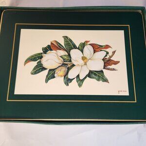 Cloverleaf Traditional Laminated Placemats Magnolia Design Maria Ryan England